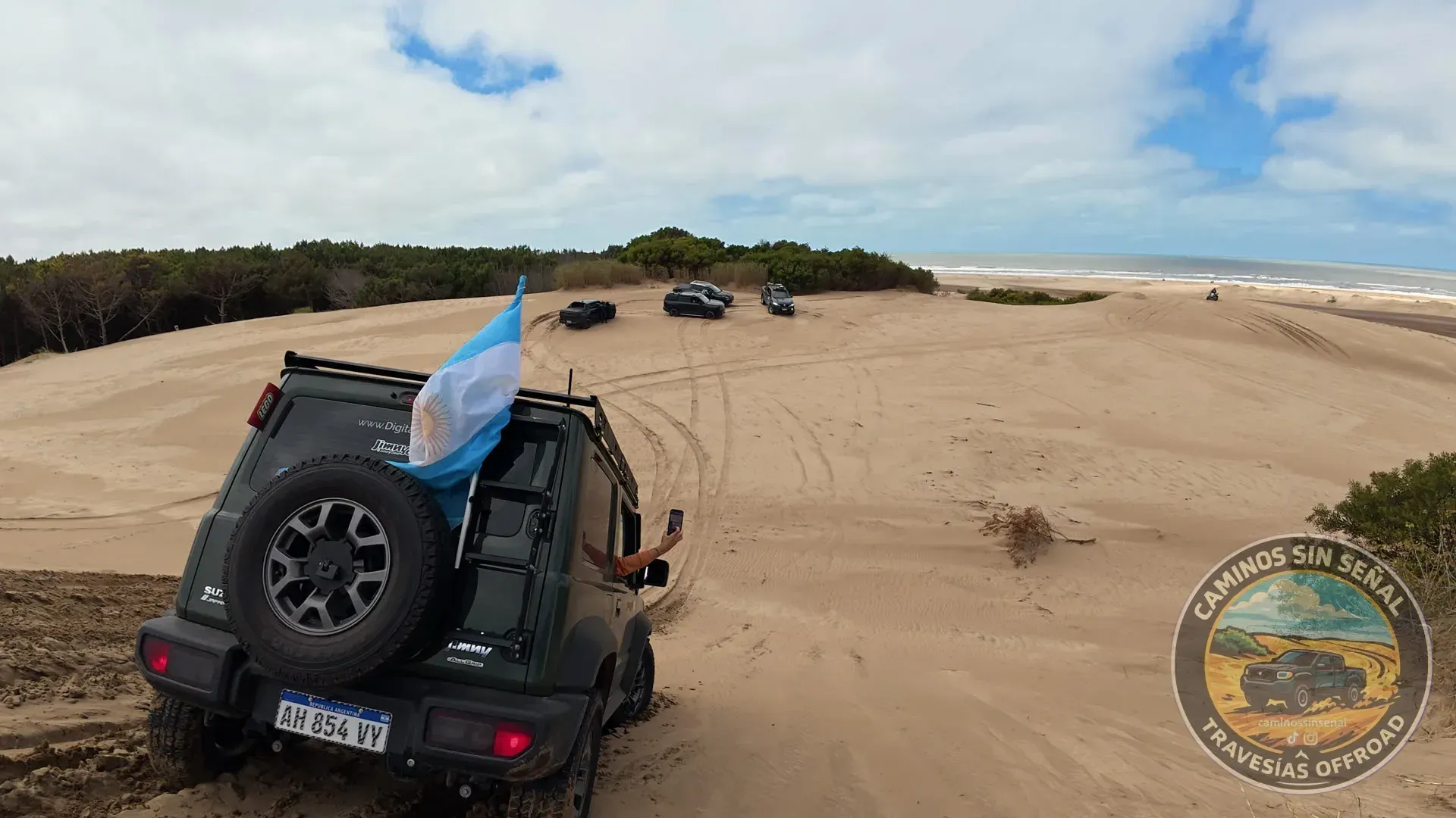 El Jimny con la bandera bien alta